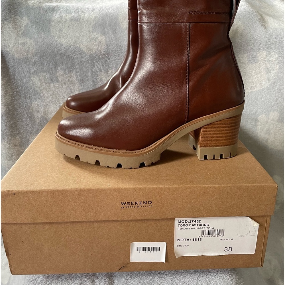 Pedro Miralles Brown Heeled Boots